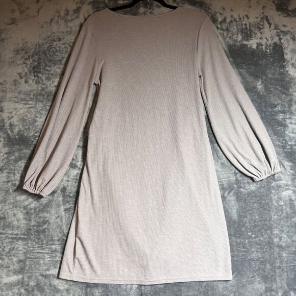 Lionstill Pullover Casual Dress W Boho Front Tie Detail Stretch Waffle Material - Picture 10 of 10